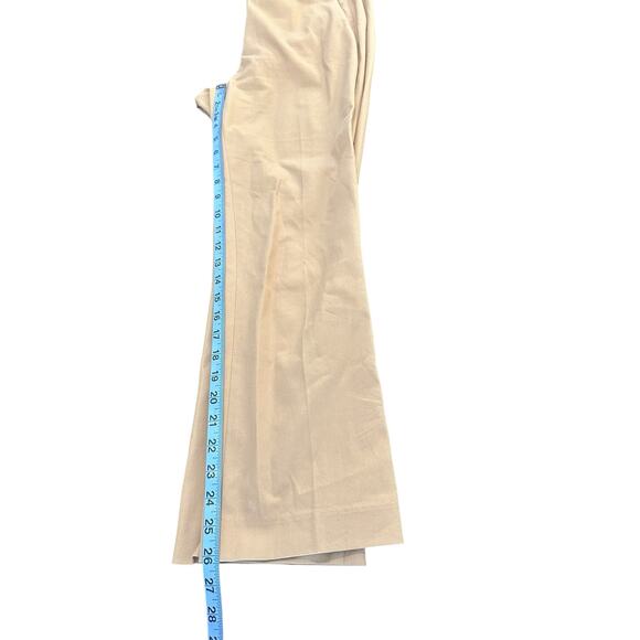 J.Crew Tan Business Office Career Cotton Blend Straight Leg Dress Pants Size 6 - Picture 9 of 10